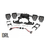 Rough Country 70762DRLA Chevrolet LED Fog Light Kit Black Series w/Amber DRL 07-13 Silverado 1500
