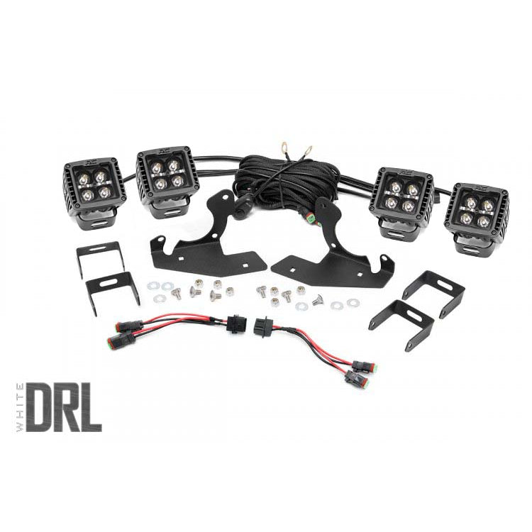 Chevrolet-Led-Fog-Light-Kit-Black-Series-WWhite-Drl-07-13-Silverado-1500-Rough-Country