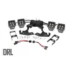 Load image into Gallery viewer, Chevrolet-Led-Fog-Light-Kit-Black-Series-WWhite-Drl-07-13-Silverado-1500-Rough-Country