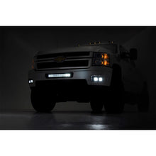 Load image into Gallery viewer, Chevrolet-Led-Fog-Light-Kit-Black-Series-WWhite-Drl-11-14-Silverado-Hd-Rough-Country