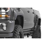 Rough Country FC11612GAZ Chevrolet Pocket Fender Flares Rivets Summit White 16-18 Silverado 1500 5 Foot 8 Inch Bed