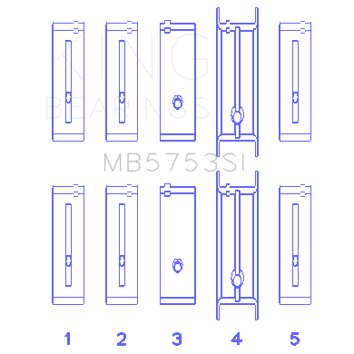 ChevroletIsuzu-Ohv-Ln2-Fl-OS-010-(Size-0.75Mm)-Main-Bearing-Set