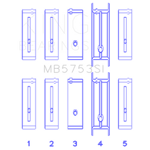 Load image into Gallery viewer, ChevroletIsuzu-Ohv-Ln2-Fl-OS-010-(Size-0.75Mm)-Main-Bearing-Set