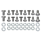 Trans-Dapt 9271 Chevy 283-350 or 90 V6 and Oldsmobile Hex Head Oil Pan Bolt Set-CHROME