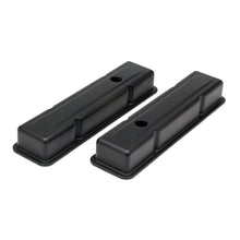 Load image into Gallery viewer, Chevy-283-400-Short-Asphalt-Black-Powder-Coated-Valve-Covers--Unbaffled