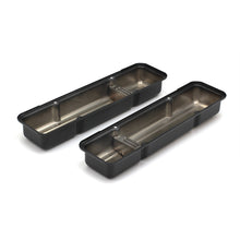 Load image into Gallery viewer, Chevy-283-400-Short-Asphalt-Black-Powder-Coated-Valve-Covers;-Baffled