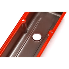 Load image into Gallery viewer, Chevy-283-400-Short-Orange-Powder-Coated-Valve-Covers--No-Baffles