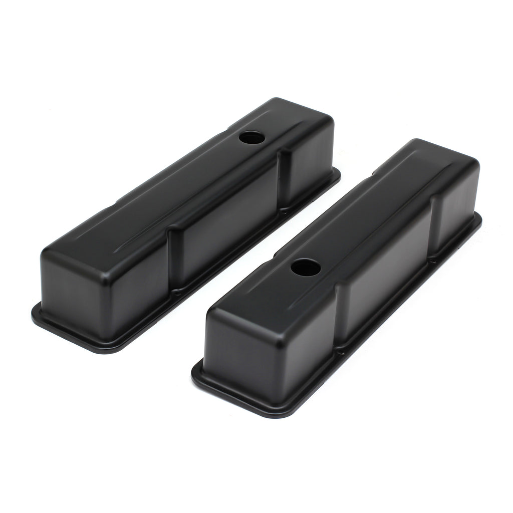 Chevy-283-400-Tall-Asphalt-Black-Powder-Coated-Baffled-Valve-Covers