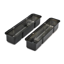 Load image into Gallery viewer, Chevy-283-400-Tall-Asphalt-Black-Powder-Coated-Baffled-Valve-Covers