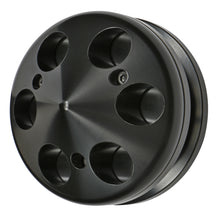 Load image into Gallery viewer, Chevy-283350-Sb-Alternator-Pulley-Single-Vgroove-Aluminum-Black
