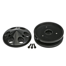 Load image into Gallery viewer, Chevy-283350-Sb-Alternator-Pulley-Single-Vgroove-Aluminum-Black