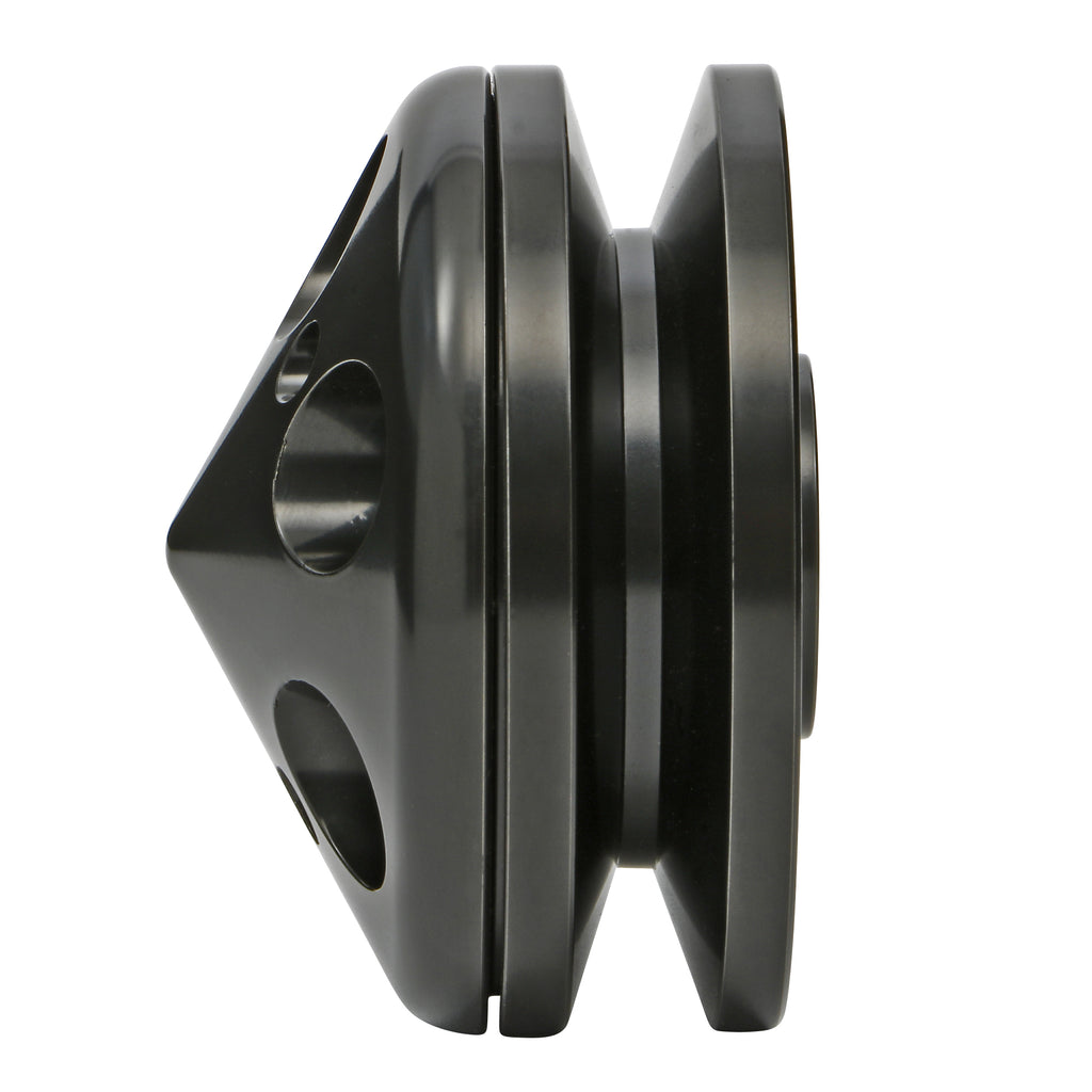 Chevy-283350-Sb-Alternator-Pulley-Single-Vgroove-Aluminum-Black