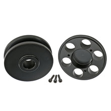 Load image into Gallery viewer, Chevy-283350-Sb-Alternator-Pulley-Single-Vgroove-Aluminum-Black