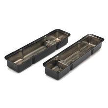 Load image into Gallery viewer, Chevy-327-Logo-Short-Asphalt-Black-Powder-Coated-Valve-Covers