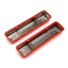 Load image into Gallery viewer, Chevy-327-Logo-Short-Orange-Powder-Coated-Valve-Covers