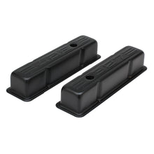 Load image into Gallery viewer, Chevy-327-Logo-Tall-Asphalt-Black-Powder-Coated-Valve-Covers