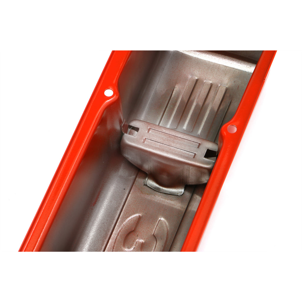 Chevy-350-Logo-Tall-Orange-Powder-Coated-Valve-Covers