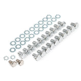 Trans-Dapt 9272 Chevy 396-454, Pontiac and Mopar Hex Head Oil Pan Bolt Set-CHROME