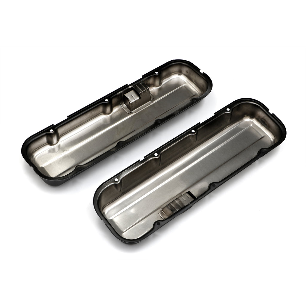 Chevy-396-502-Short-Asphalt-Black-Powder-Coated-Baffled-Valve-Covers