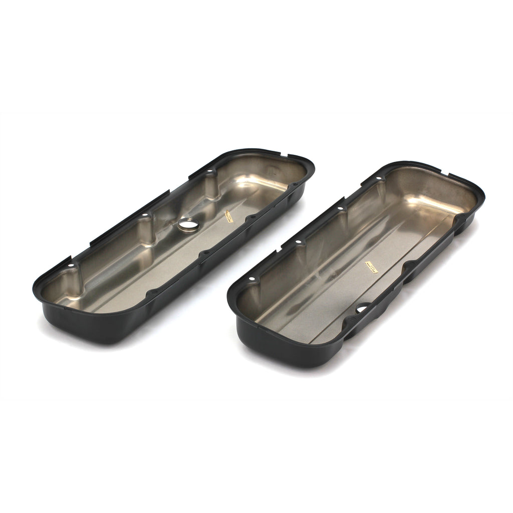Chevy-396-502-Short-Asphalt-Black-Powder-Coated-Valve-Covers--Unbaffled