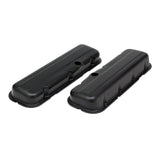 Trans-Dapt 8691 CHEVY 396-502 SHORT ASPHALT BLACK POWDER COATED VALVE COVERS- UNBAFFLED