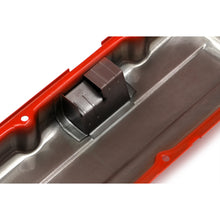 Load image into Gallery viewer, Chevy-396-502-Short-Orange-Powder-Coated-Baffled-Valve-Covers