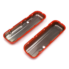Load image into Gallery viewer, Chevy-396-502-Short-Orange-Powder-Coated-Valve-Covers
