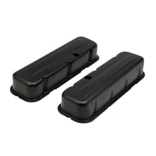 Load image into Gallery viewer, Chevy-396-502-Tall-Asphalt-Black-Powder-Coated-Baffled-Valve-Covers