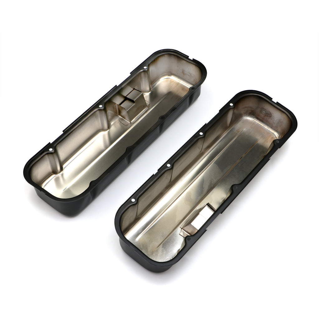 Chevy-396-502-Tall-Asphalt-Black-Powder-Coated-Baffled-Valve-Covers
