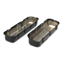 Load image into Gallery viewer, Chevy-396-502-Tall-Asphalt-Black-Powder-Coated-Valve-Covers--Unbaffled