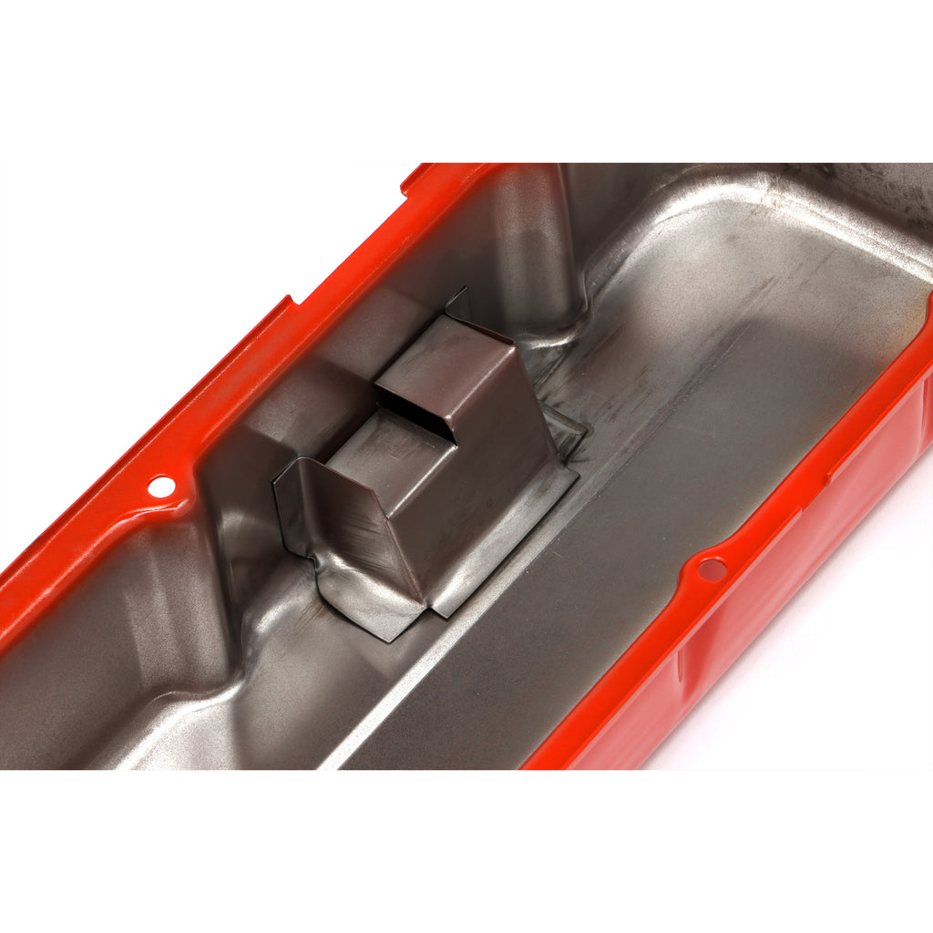 Chevy-396-502-Tall-Orange-Powder-Coated-Baffled-Valve-Covers