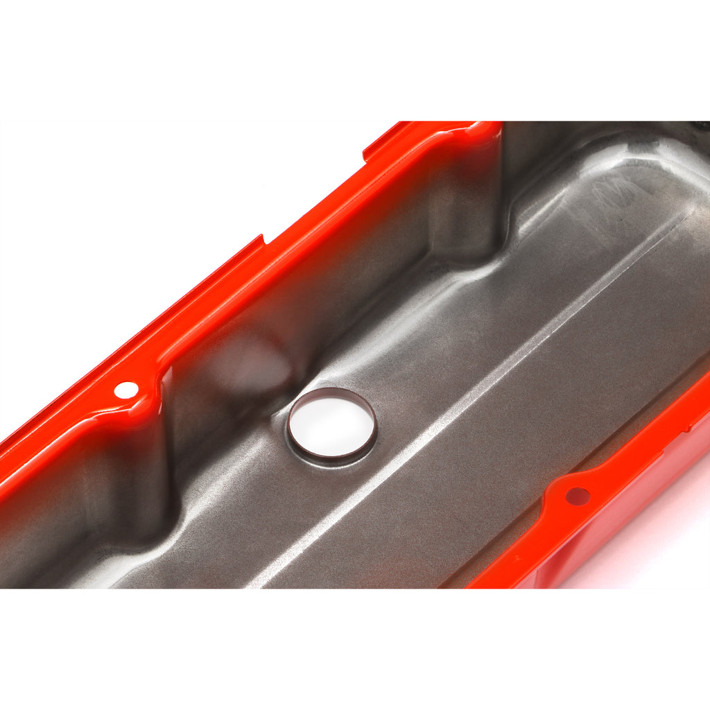 Chevy-396-502-Tall-Orange-Powder-Coated-Valve-Covers