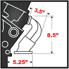 Load image into Gallery viewer, Chevy-409-Block-Hugger-Street-Rod-Hedders--Black-Maxx