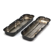 Load image into Gallery viewer, Chevy-454-Logo-Short-Asphalt-Black-Powder-Coated-Valve-Covers