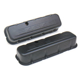 Trans-Dapt 8681 CHEVY 454 LOGO TALL ASPHALT BLACK POWDER COATED VALVE COVERS