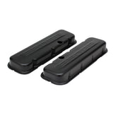 Trans-Dapt 8683 CHEVY 502 LOGO SHORT ASPHALT BLACK POWDER COATED VALVE COVERS