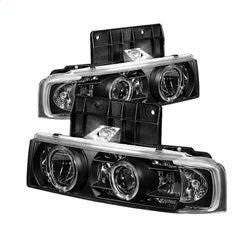 Chevy-Astro-95-05Gmc-Safari-95-05-Projector-Headlights-Led-Halo-Black-Pro-Yd-Ca95-Hl-Bk