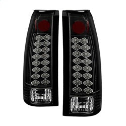 Chevy-CK-Series-1500-88-98Blazer-92-94-Led-Tail-Lights-Blk-Alt-Yd-Cck88-Led-Bk