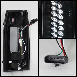 Chevy-CK-Series-1500-88-98Blazer-92-94-Led-Tail-Lights-Blk-Alt-Yd-Cck88-Led-Bk