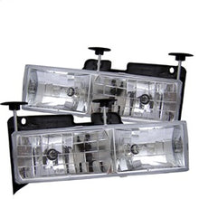 Load image into Gallery viewer, Chevy-CK-Series-15002500-88-99Chevy-Tahoe-95-99Crystal-Glass-Headlights-Chrm-Hd-Yd-Cck88-C