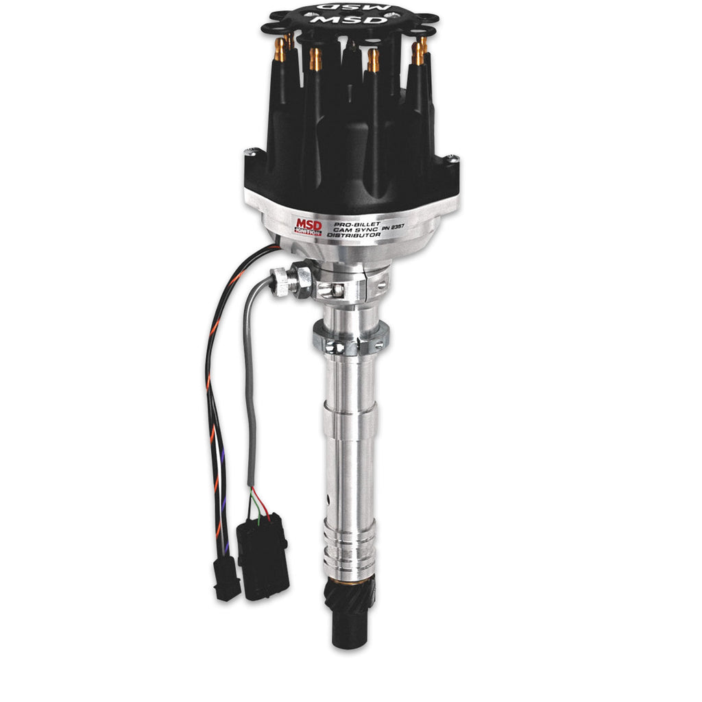 Chevy-Cam-Sync-Distributor,-Hall-Effect,-Standard-Cap