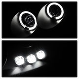 SPYDER 5078285 Projector Headlights - LED Halo - Black Smoke