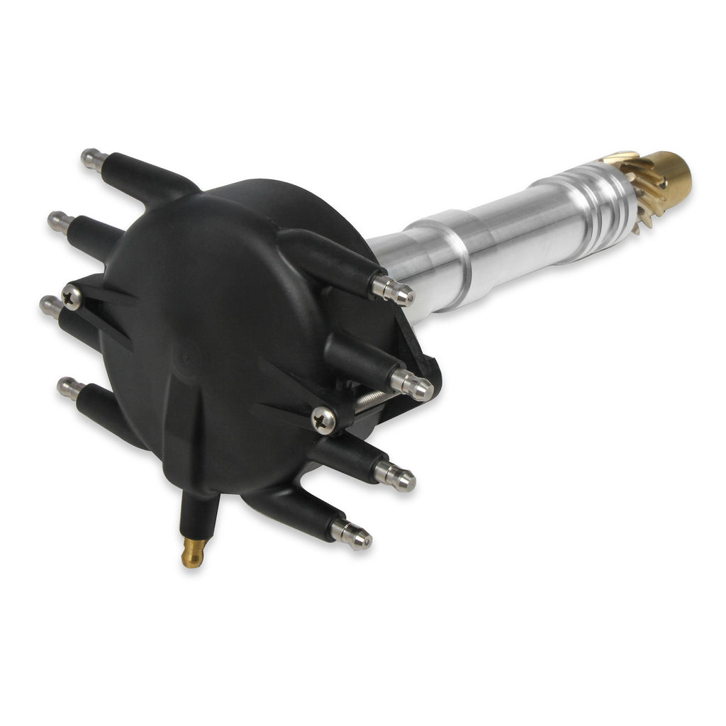 Chevy-Crank-Trigger-Distributor-With-Black-Crab-Cap