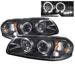Chevy-Impala-00-05-Projector-Headlights-Led-Halo-Led-Black-High-H1-Low-H1-Pro-Yd-Chip00-Hl-Bk