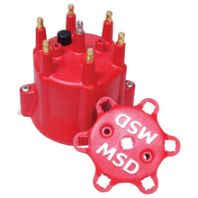 Load image into Gallery viewer, Chevy-Msd-6-Cylinder-Hei-Distributor-Cap-WRetainer