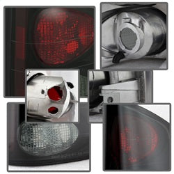 Chevy-S10-94-04Isuzu-Hombre-96-00-Euro-Tail-Lights-Blk-Smke-Alt-Yd-Cs1094-Bsm