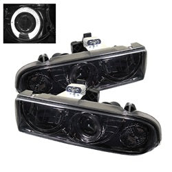 Chevy-S10-98-04-Projector-Headlights-Led-Halo-Smke---Low-H1-Pro-Yd-Cs1098-Smc