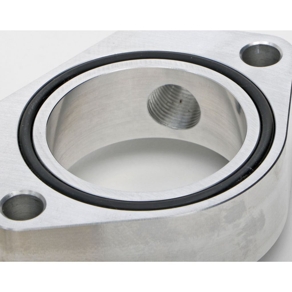 Chevy-SbBb-1In-Billet-Water-Neck-Riser-W-14In-Npt-Ports--38In-Barbed-Fittings