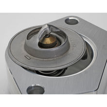 Load image into Gallery viewer, Chevy-SbBb-1In-Billet-Water-Neck-Riser-W-14In-Npt-Ports--38In-Barbed-Fittings
