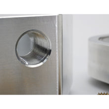 Load image into Gallery viewer, Chevy-SbBb-2In-Billet-Water-Neck-Riser-W-38In-Npt-Ports--38In-Barbed-Fittings